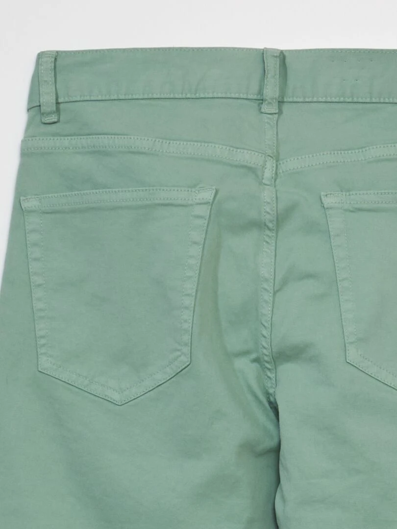 Jean slim 5 poches   L32   Vert