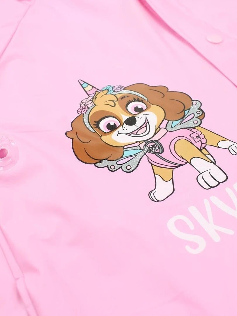 La Pat' Patrouille   Impermeable fille imprimé La Pat' Patrouille   Rose