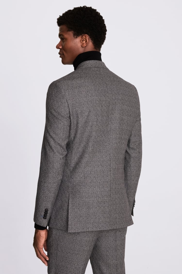 Slim Fit Grey Clementine Check Jacket    Buy Online at Moss