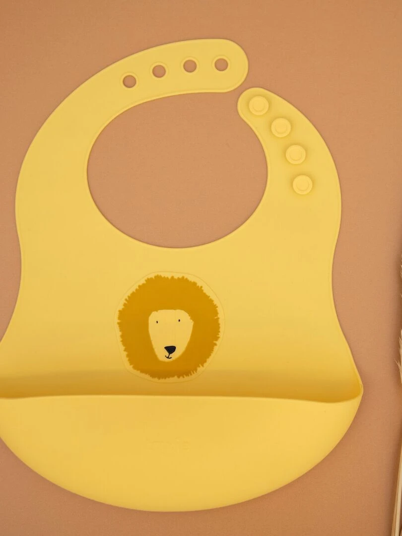 Bavoirs silicone 2pcs MR. LION   Jaune
