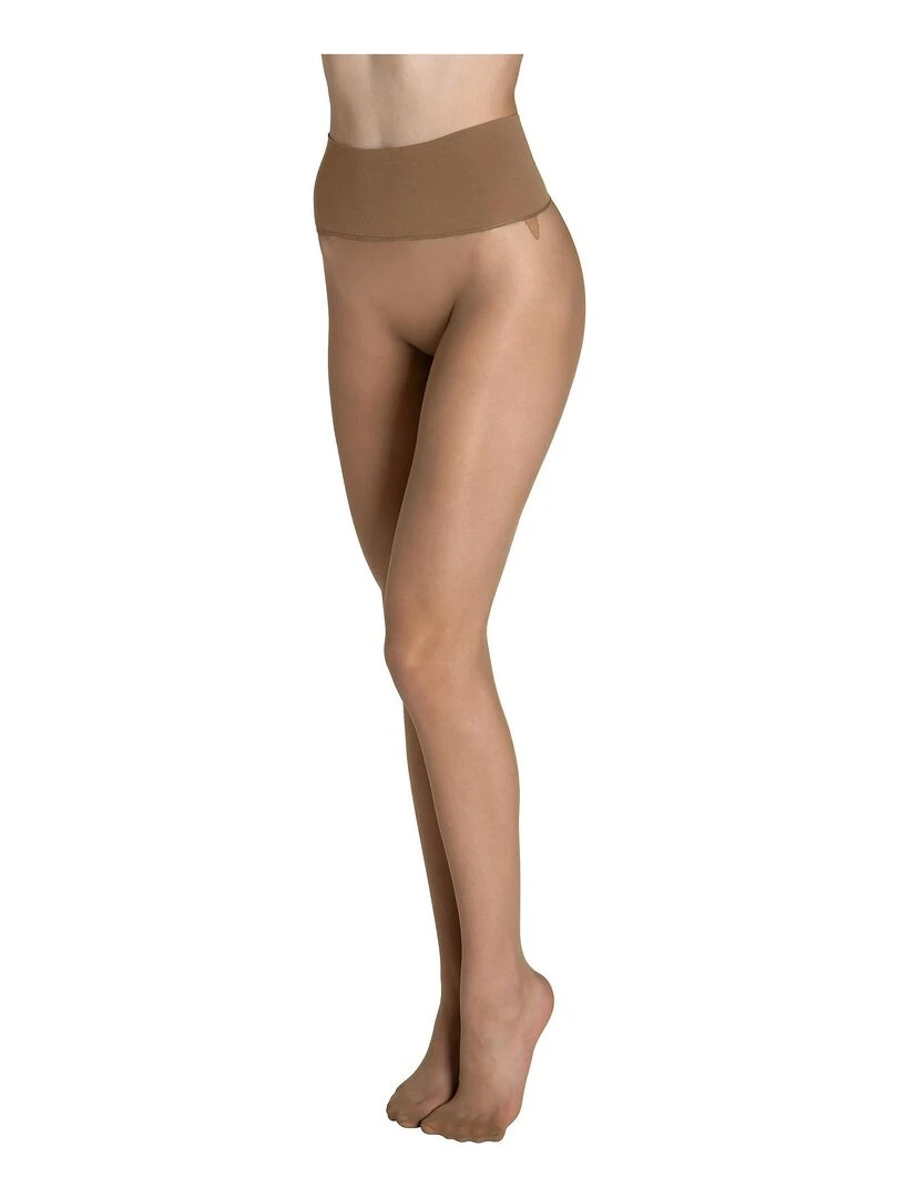 Collants 15 DEN sans coutures ceinture 10cm Invisible   Beige