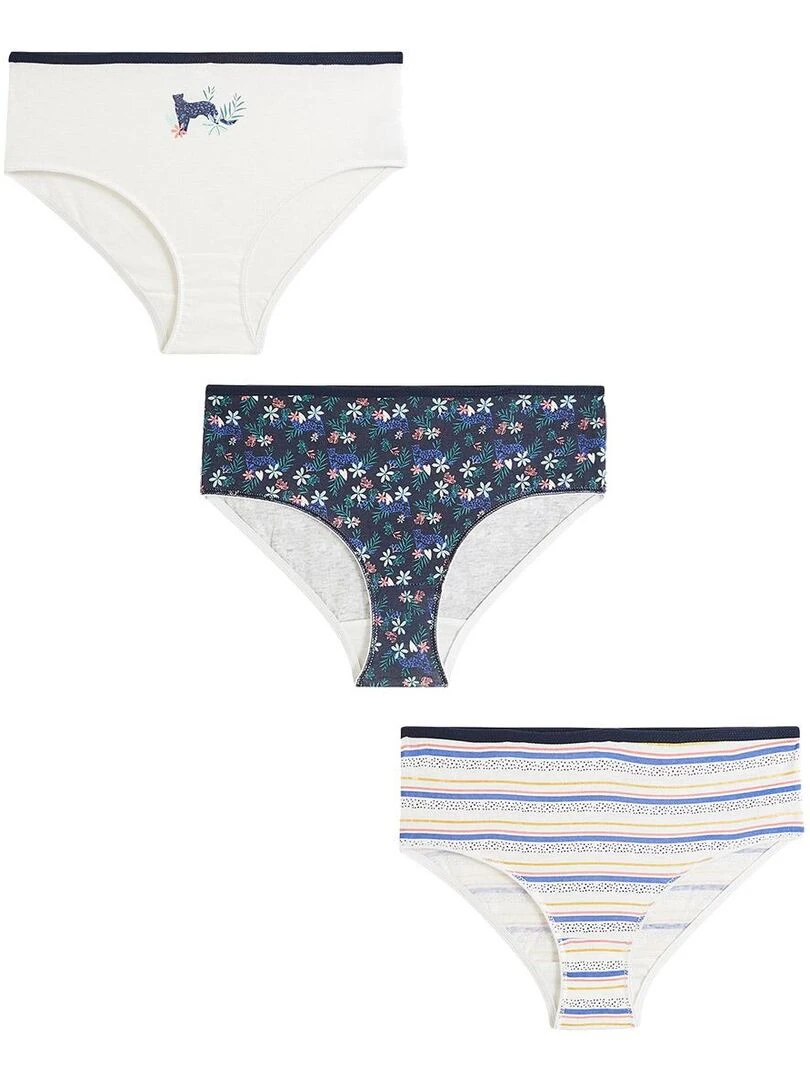 Lot de 3 culottes fille Rapido Multicolore