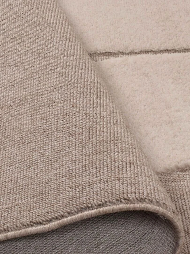 Tapis enfant PATA en polyester doux et soyeux OEKO TEX®   Beige