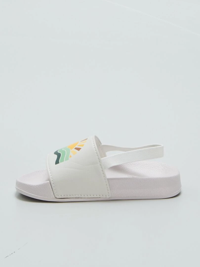 Mules de piscine élastiquées   Beige