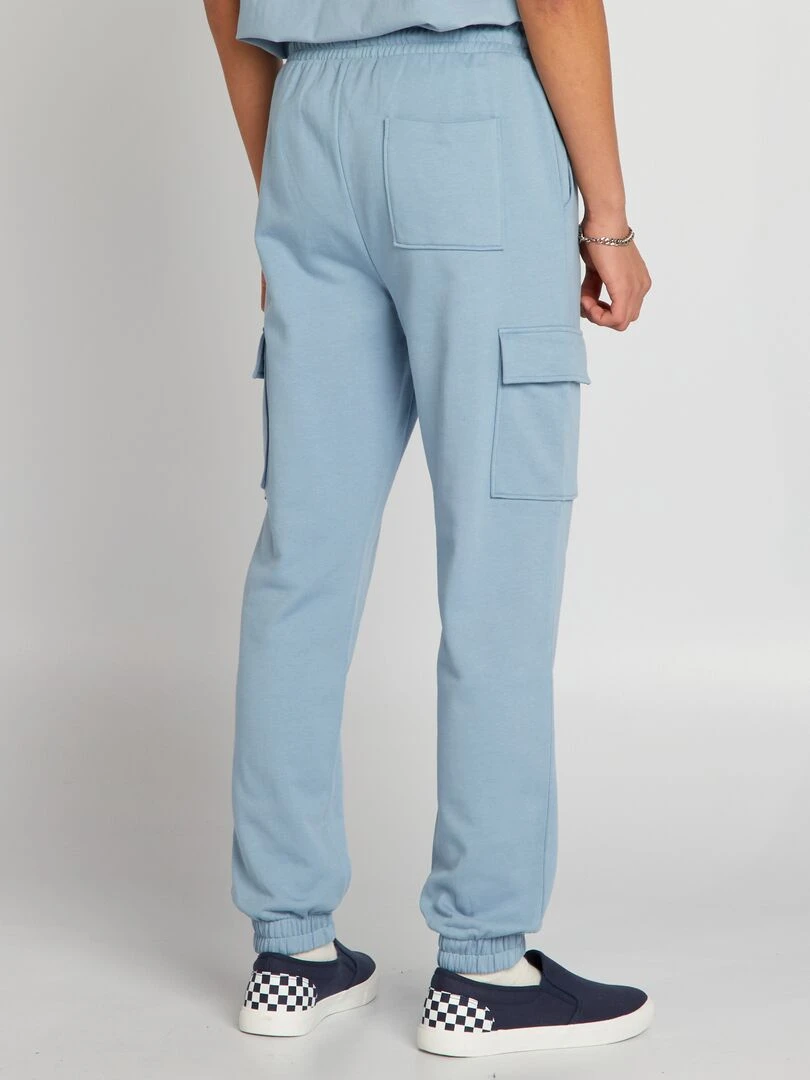 Pantalon de jogging style cargo   Bleu ciel