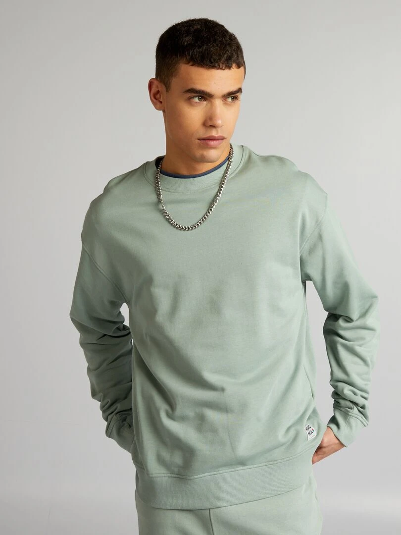 Sweat en molleton   Vert