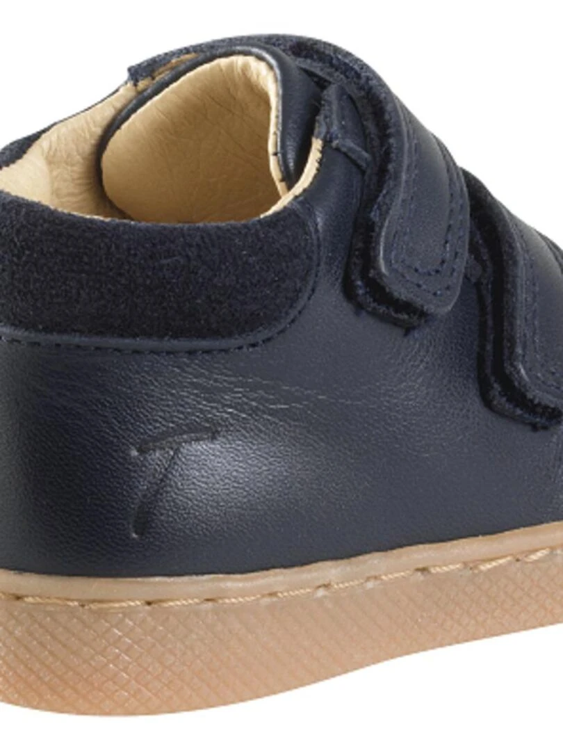 Baskets cuir Scratchy Bleu marine
