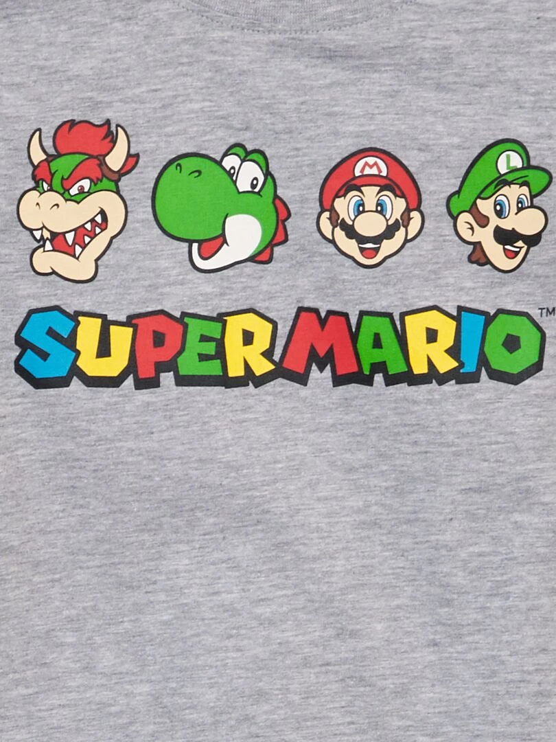 T shirt 'Super Mario'   So Easy   Gris clair