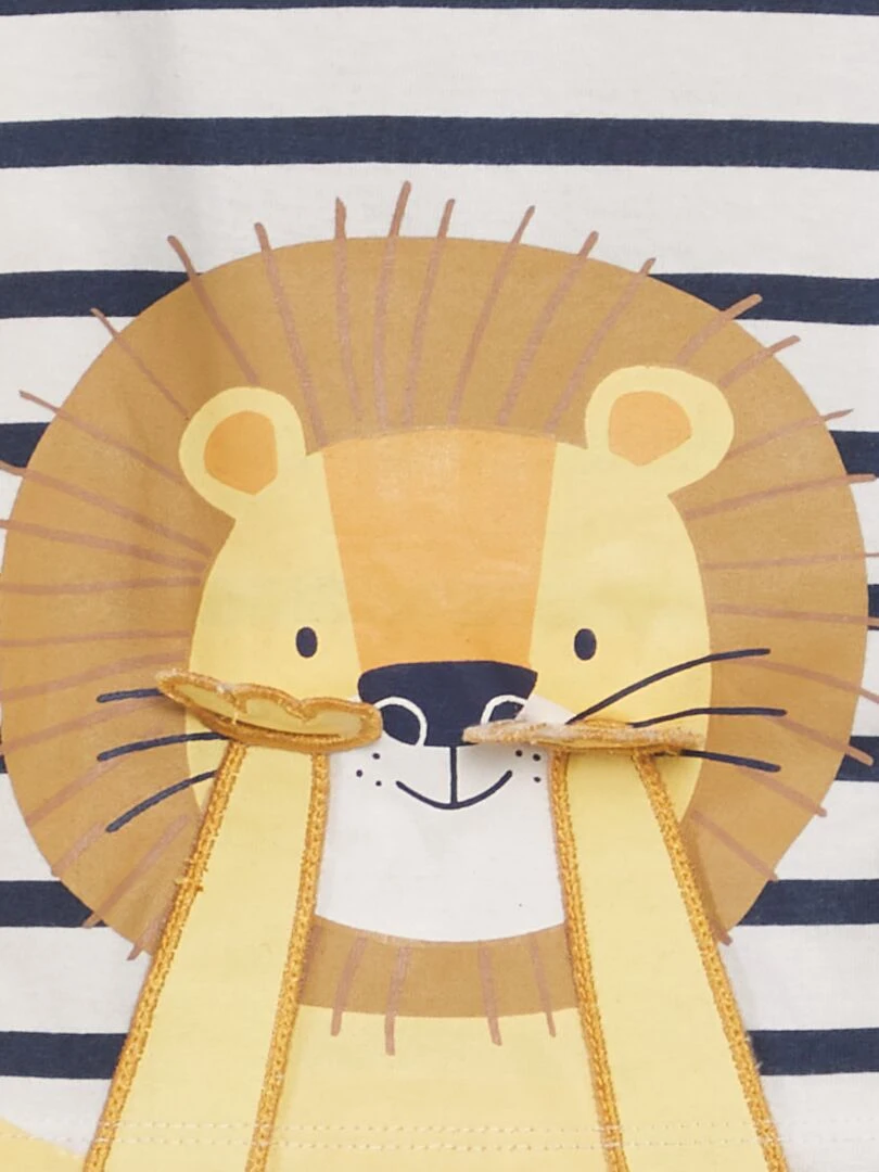 Ensemble de pyjama ludique 'Lion'   2 pièces   Bleu