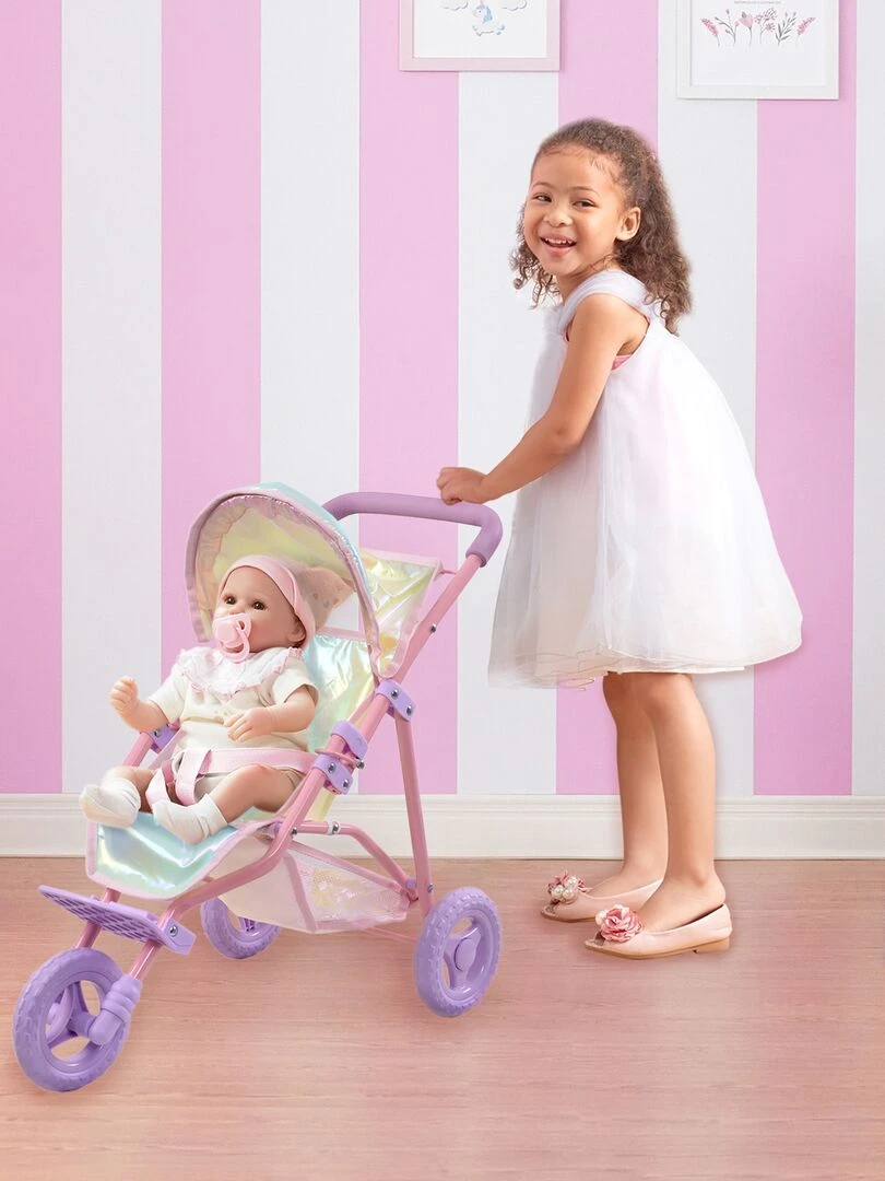 Olivia's Little World Par Teamson Kids Dreamland Landau Poussette Jouet Pour Poupées avec Rangement   N/A