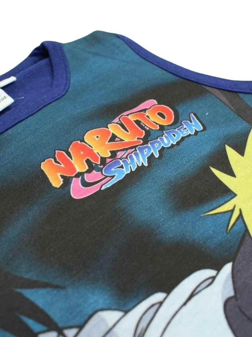 Disney   T shirt garçon imprimé Naruto en coton   Bleu marine