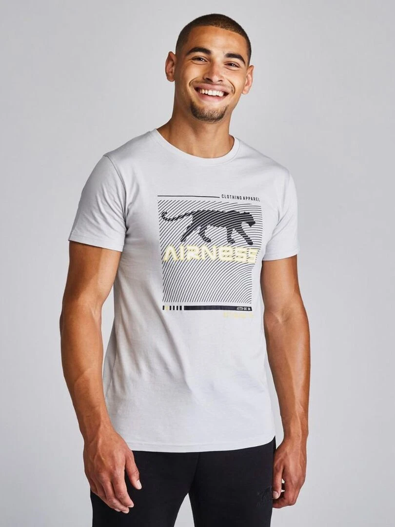 TEE SHIRT EMPREINTE Airness Gris