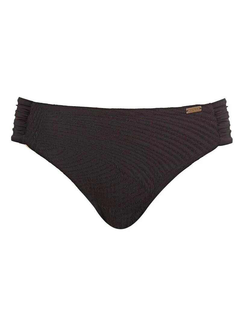 Bas de maillot de bain avec côtés plissés Ottawa   Noir