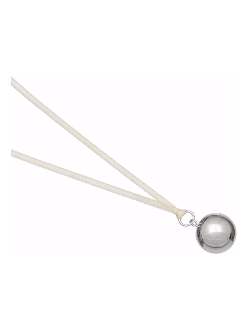 Bola de Grossesse Satin Blanc Argenté