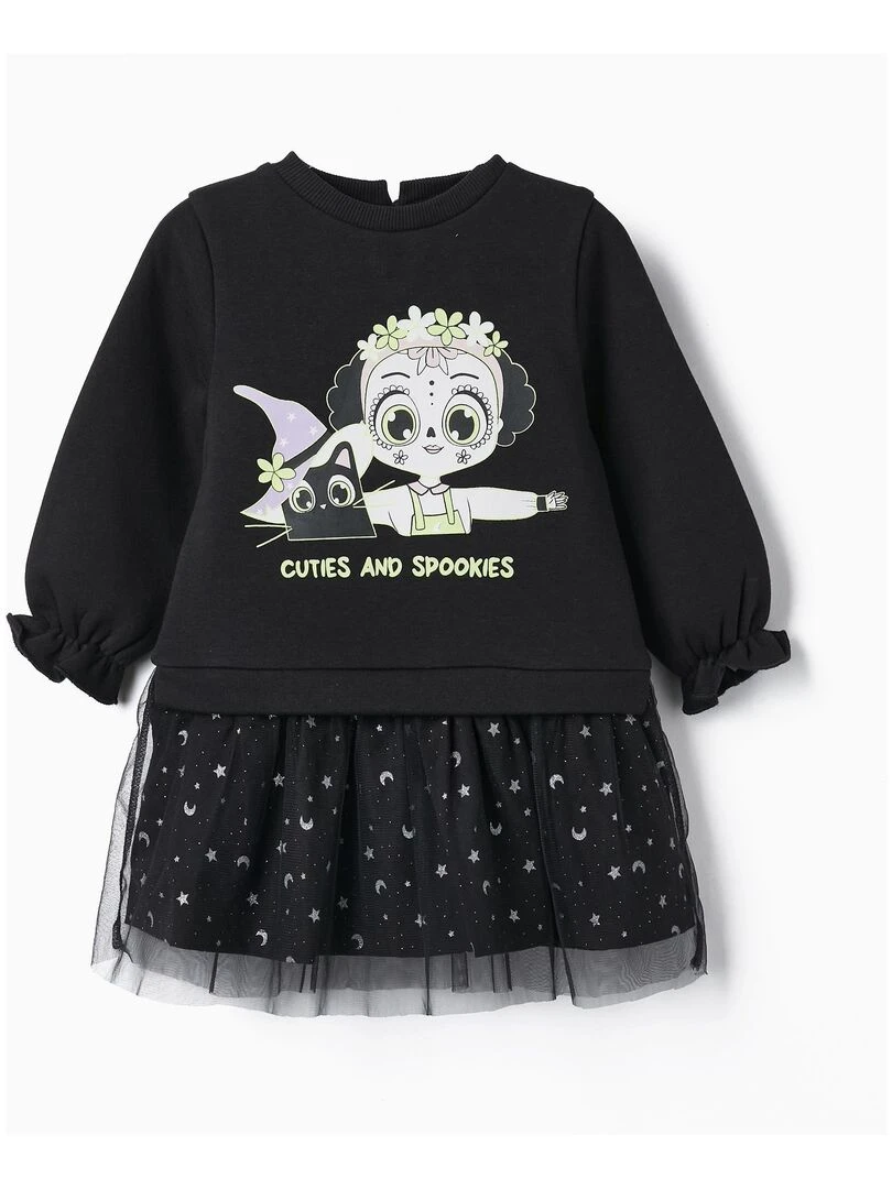 Robe sweat halloween 'Zippy' Noir
