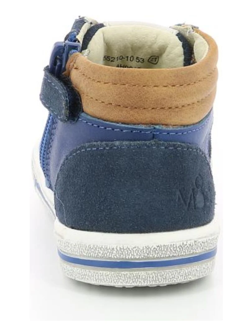 Sneakers hautes Cuir Stanis   Bleu