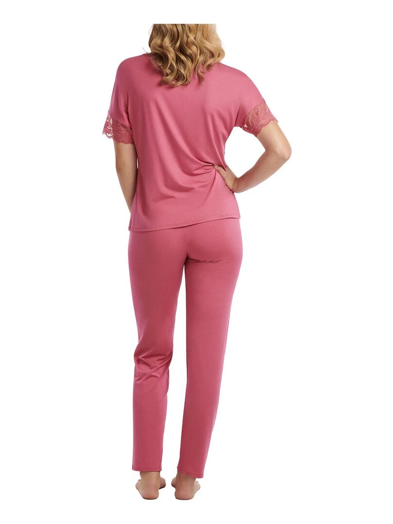 Pyjama pantalon top manches courtes Juliette Rose