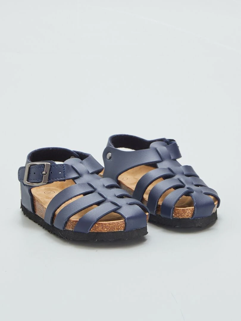 Sandales à plusieurs brides Bleu