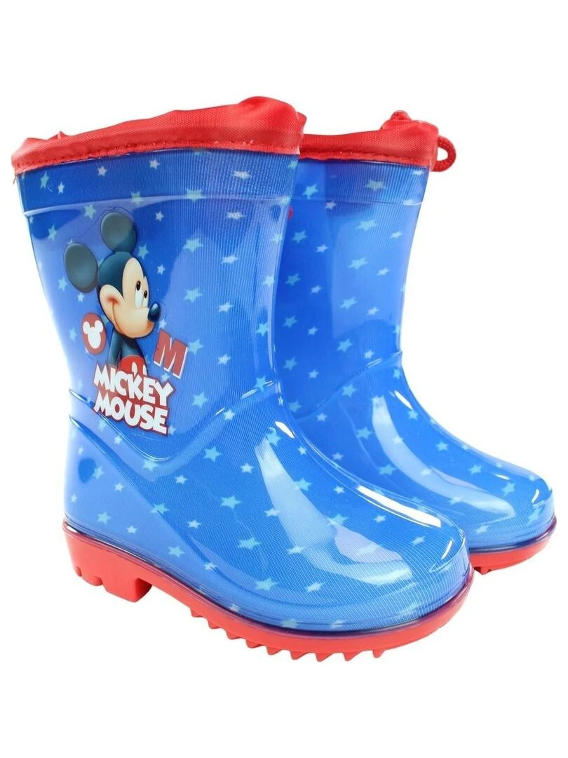 Disney Bottes garçon imprimé Mickey Bleu