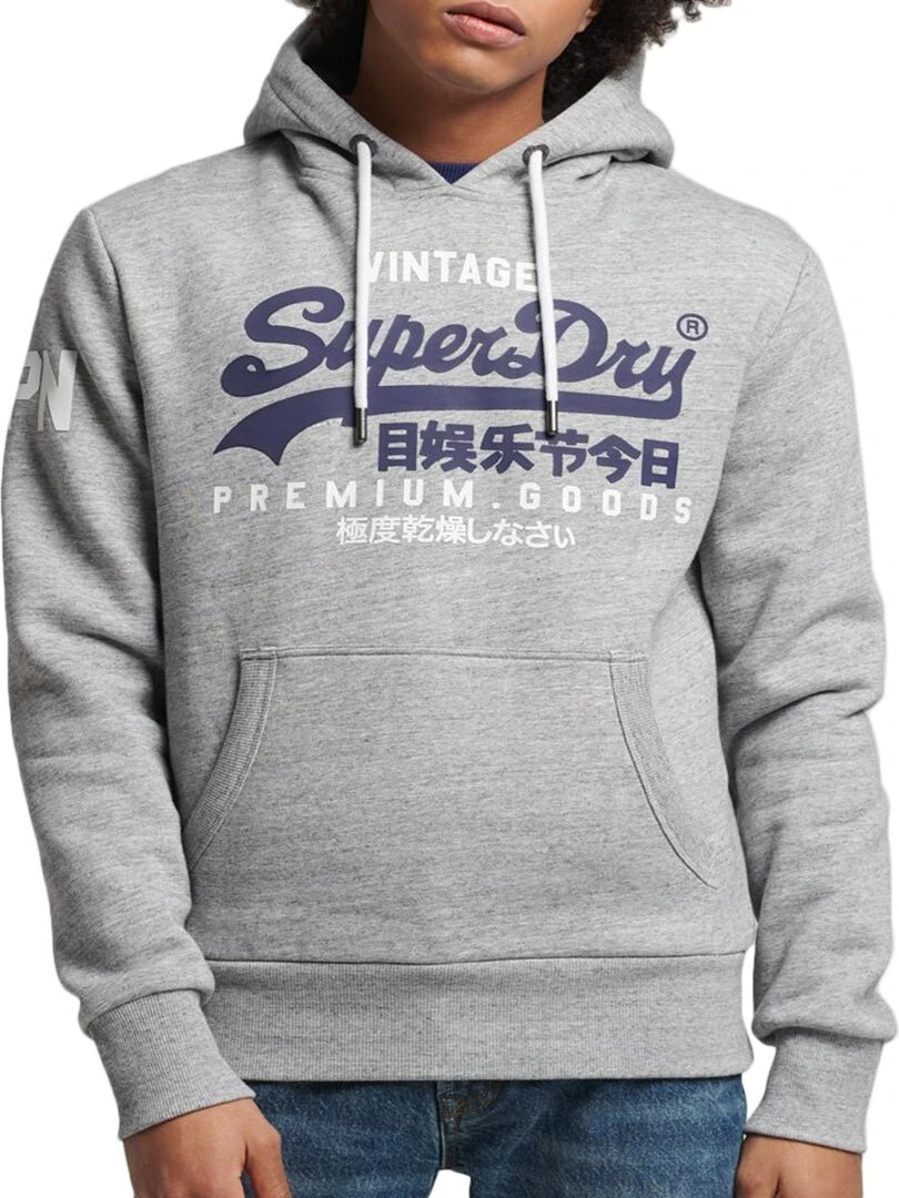 Sweat Capuche SuperDry VL NS Hood Gris