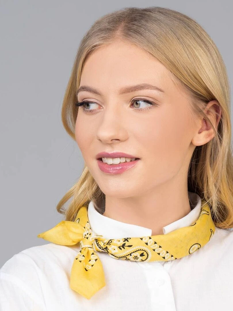 Bandana Coton U.S Premium Jaune