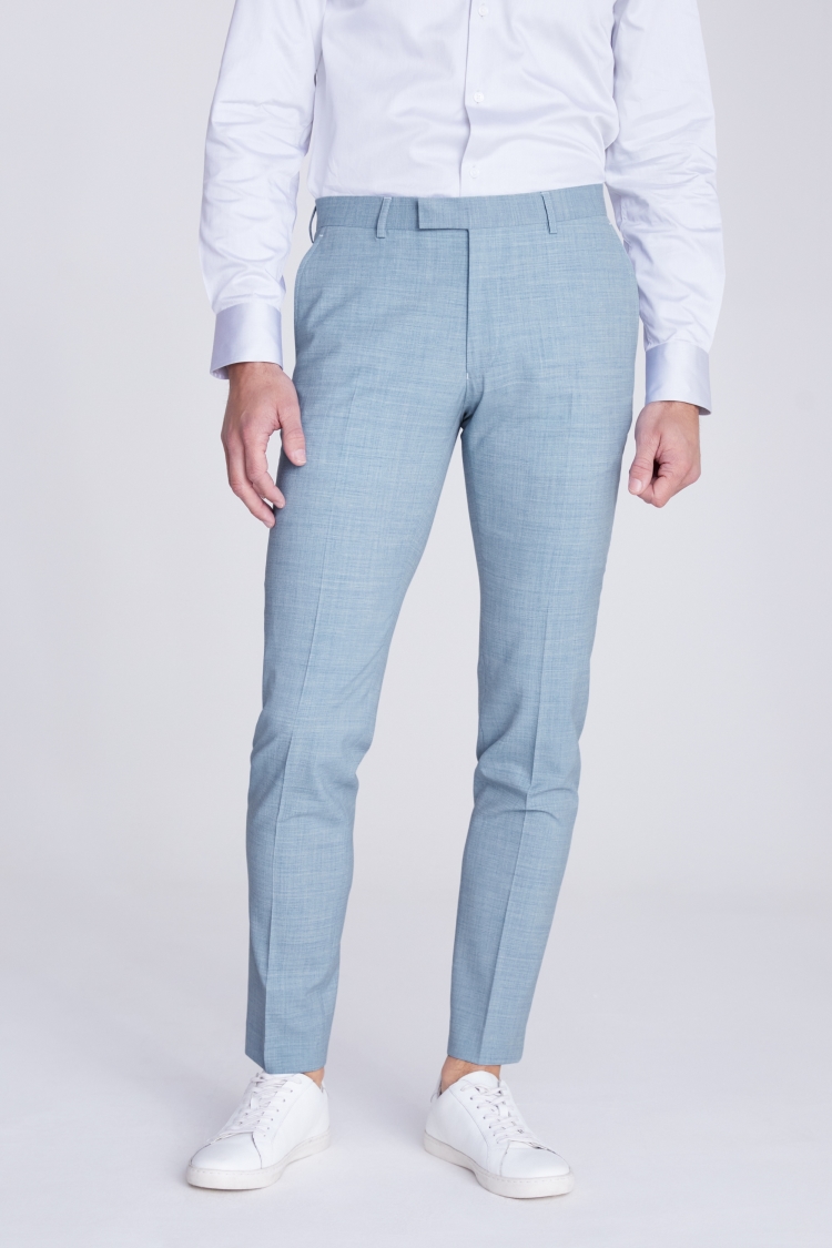Slim Fit Light Blue Trousers Buy Online at Moss