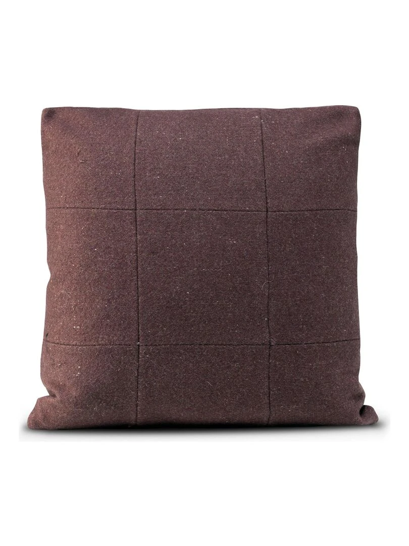 Housse de coussin décoratif Square felt "Happyfriday" Bordeaux