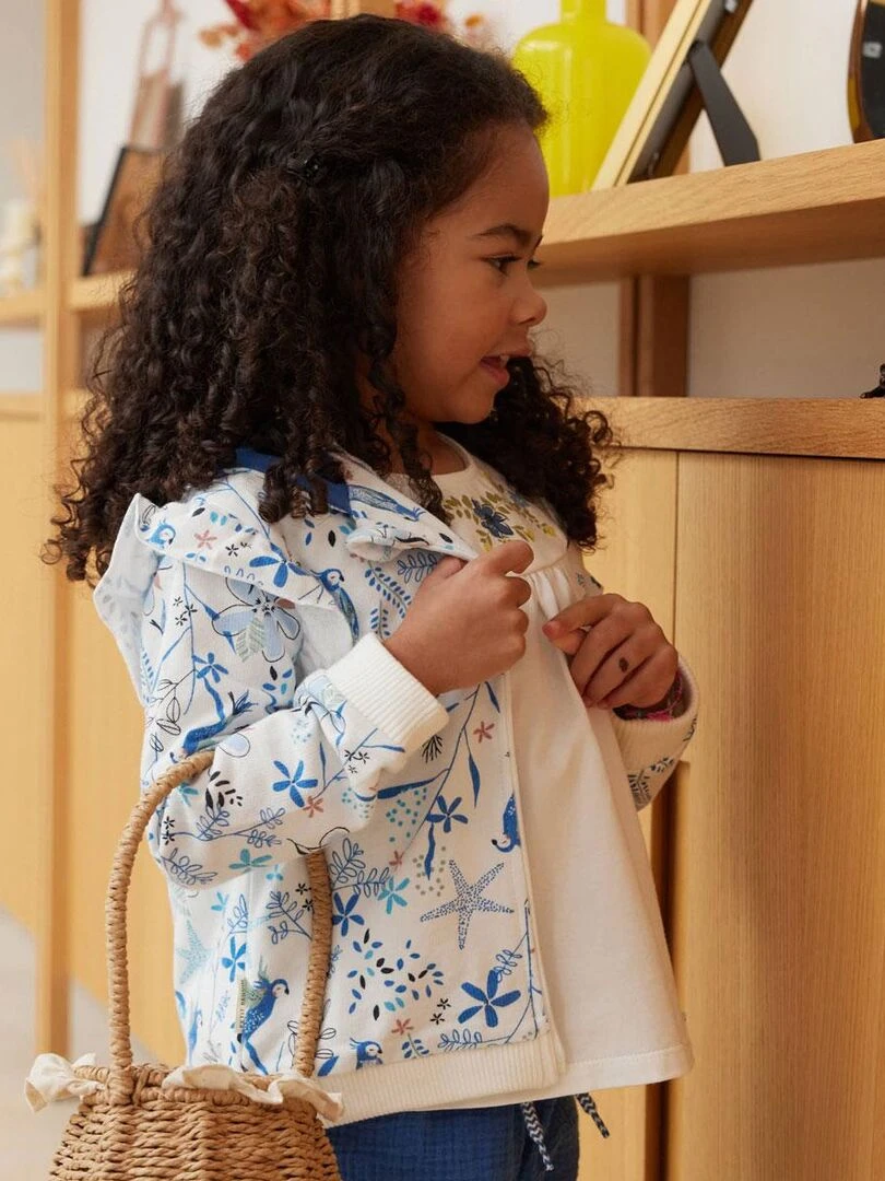 Sweat shirt à capuche bébé Océan d'amour   Bleu