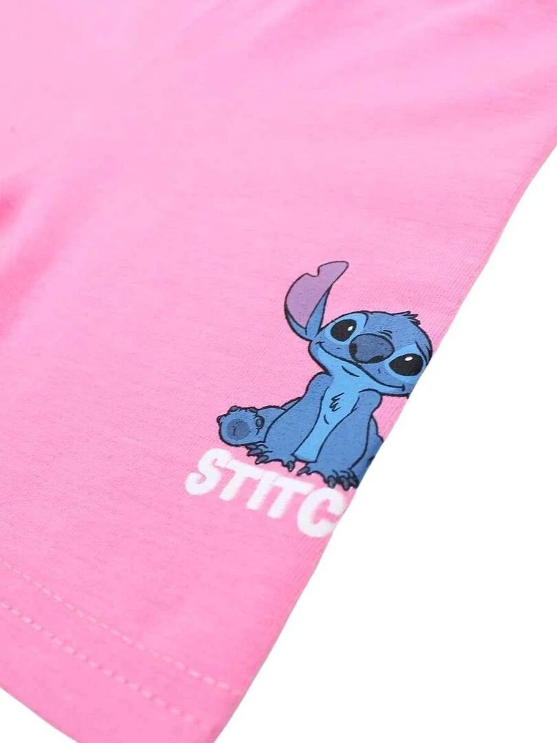 Disney   Ensemble T shirt legging bébé fille Imprimé Lilo Et Stitch   Rose