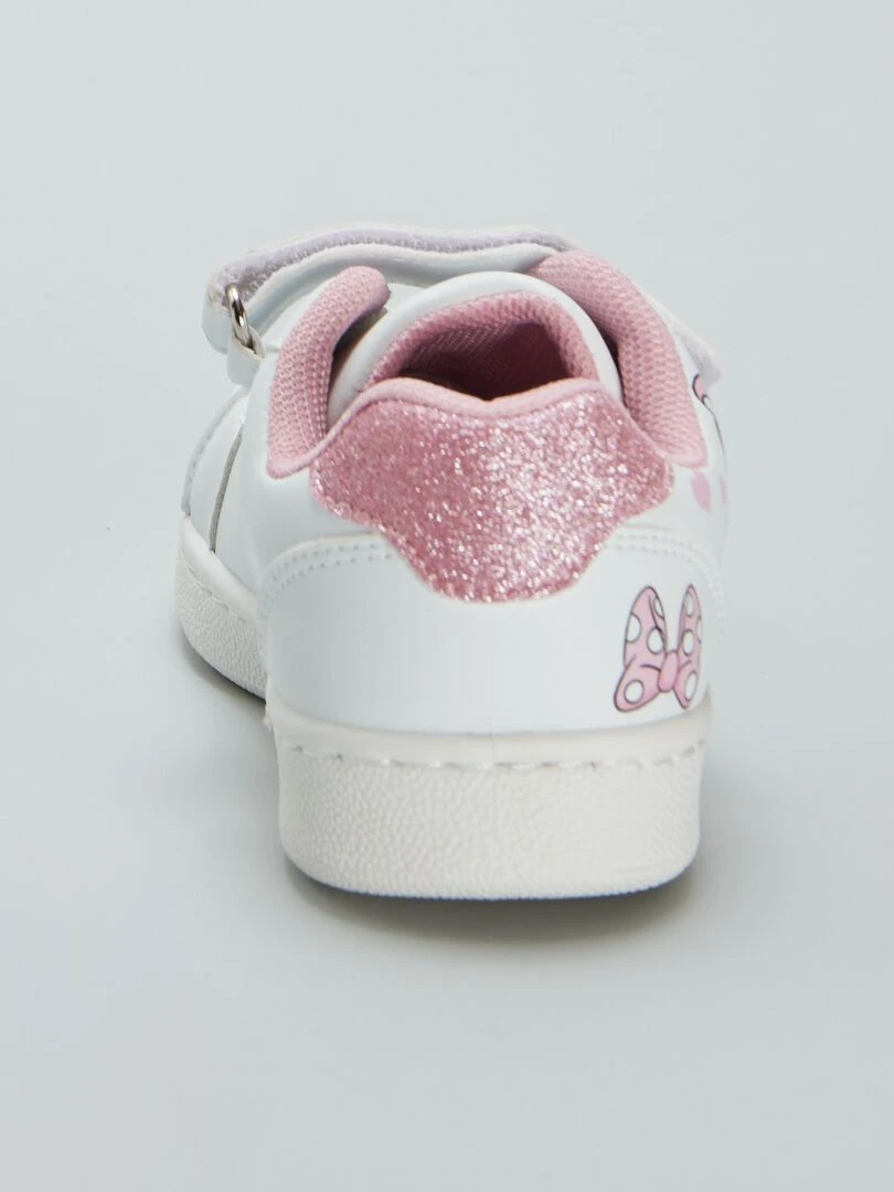 Baskets blanches 'Minnie'   Blanc/rose