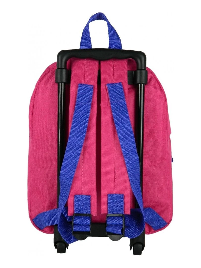 BAGTROTTER Sac à Dos à roulettes 31 cm Minnie Disney Rose avec noeud en 3D Rose