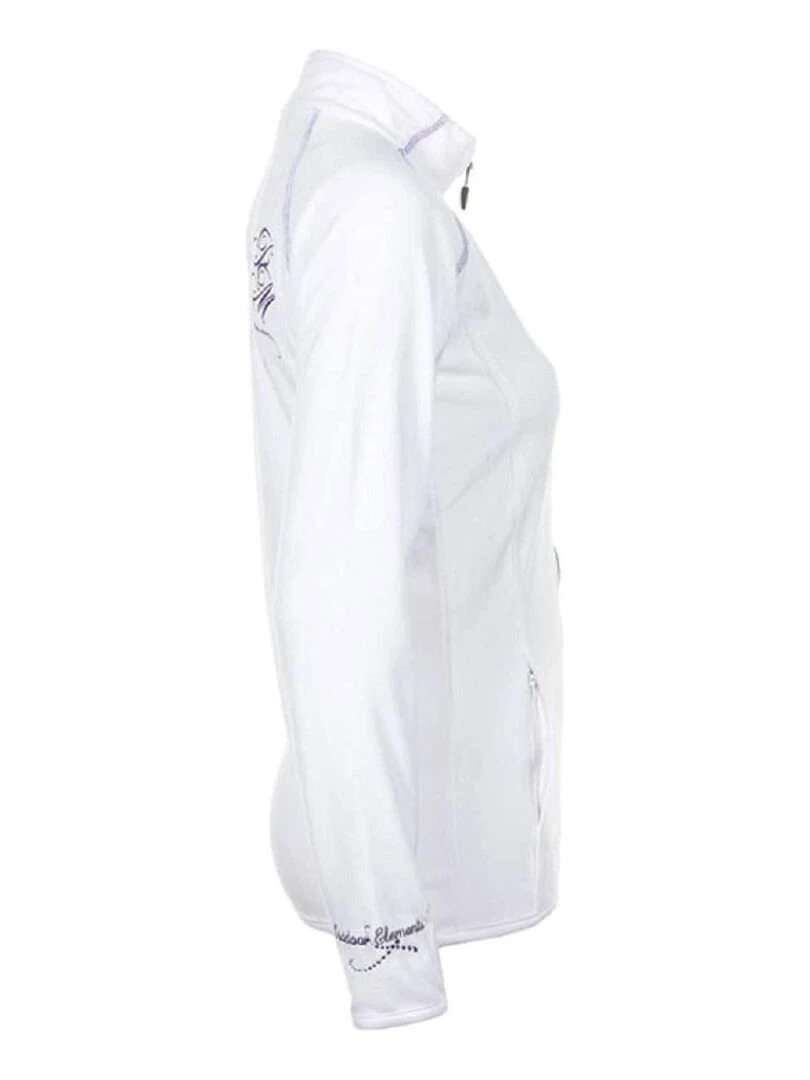 Sweat polaire fille GAFONE   PEAK MOUNTAIN   Blanc