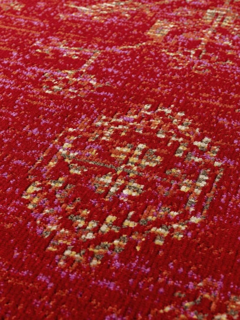 Tapis kilim CLARK 8 tissé   Rouge