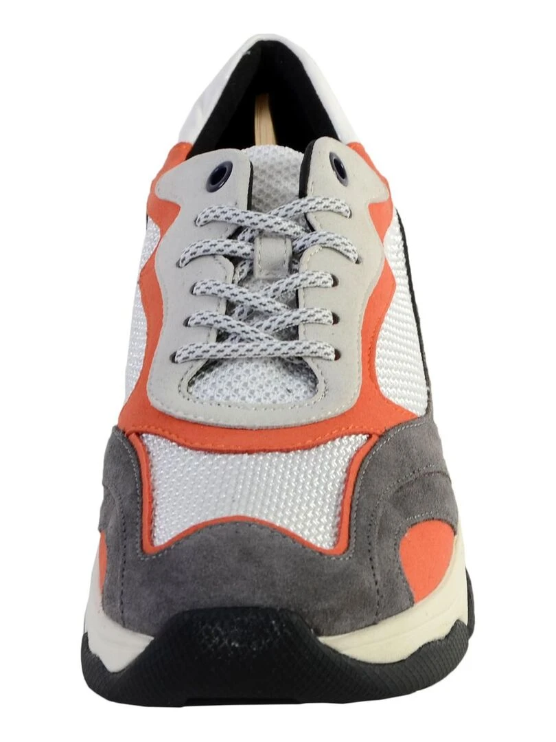 Basket Geox D Kirya B  Suede+Mesh   Gris