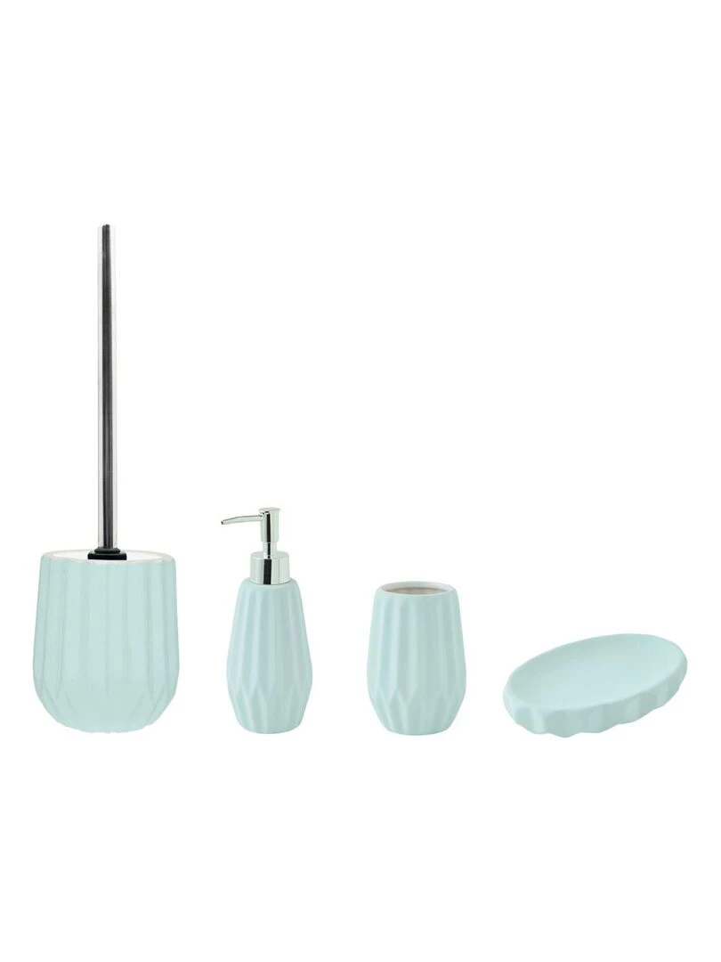 Guy Levasseur Set de salle de bain 4 pièces en céramique bleu Bleu