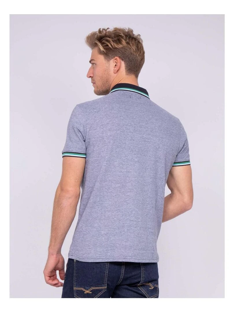 Polo pur coton PAMBO Bleu Vert