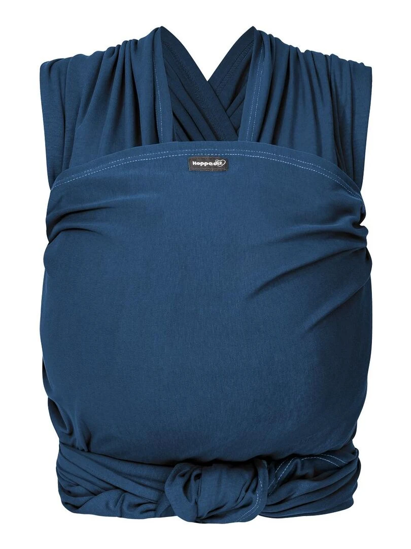 Hoppediz Écharpe de portage extensible Bleu