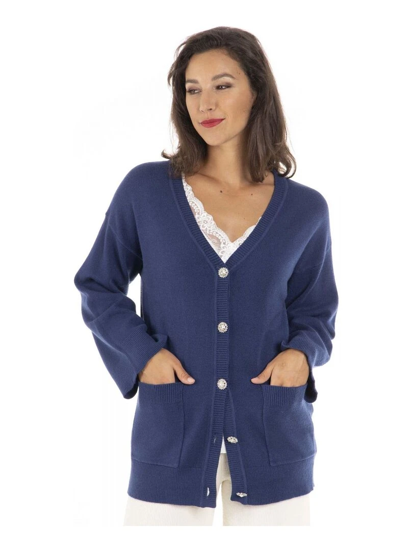 Gilet PAOLA Gérard Pasquier Bleu