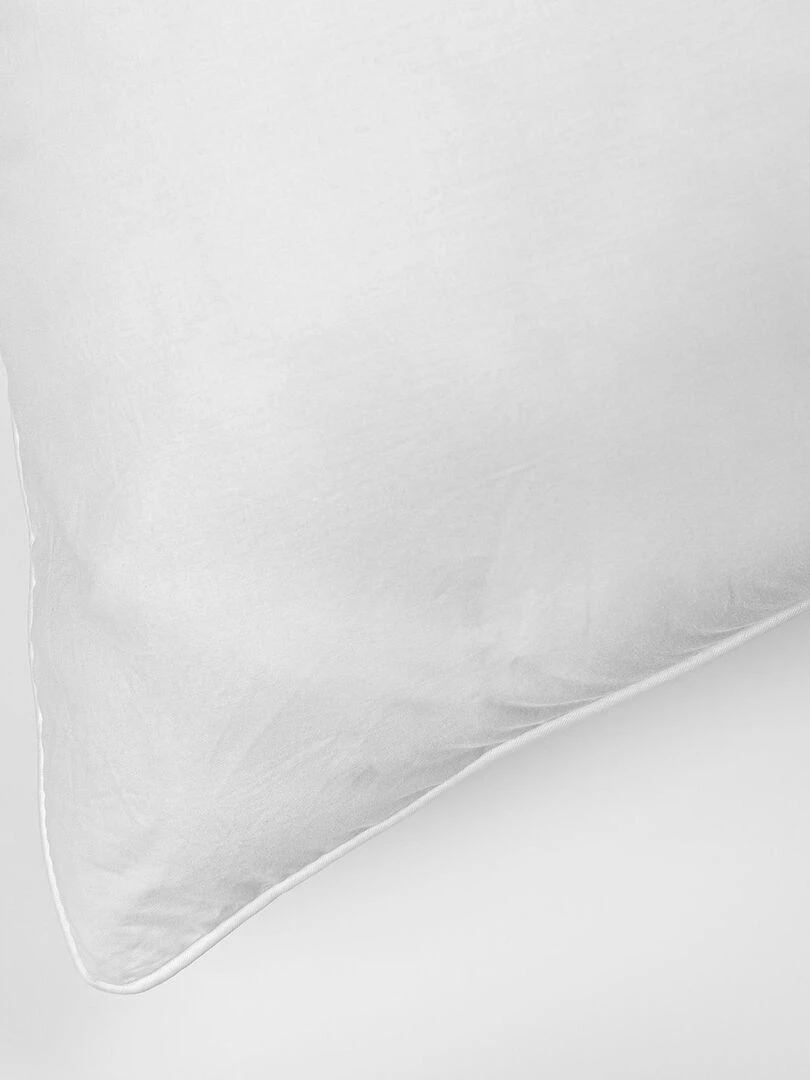 Oreiller en percale de coton Blanc