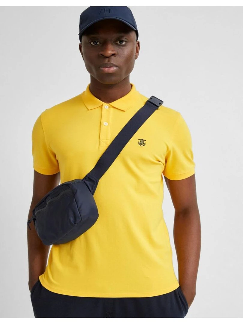 Polo manches courtes Selected   Jaune