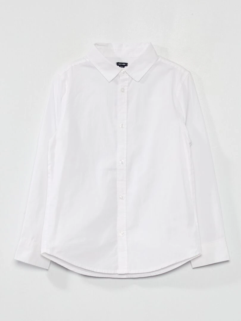Chemise en popeline blanc