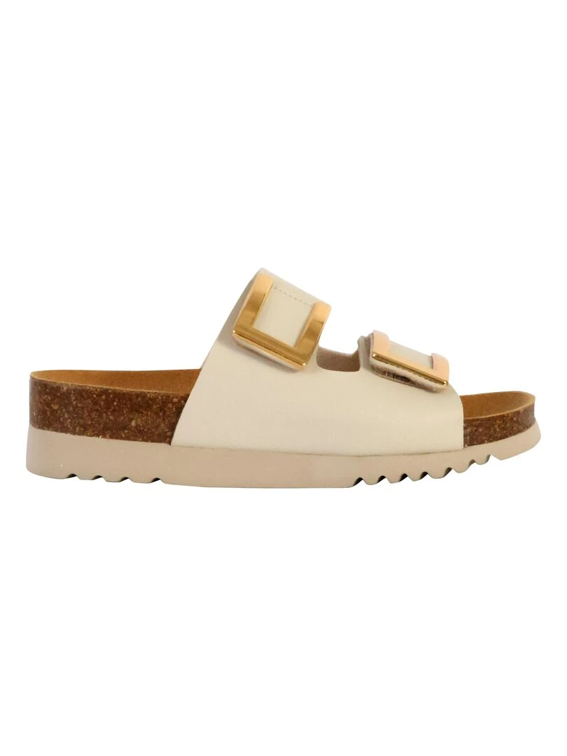 Mules à Enfiler Scholl Monterey 2 Straps Beige