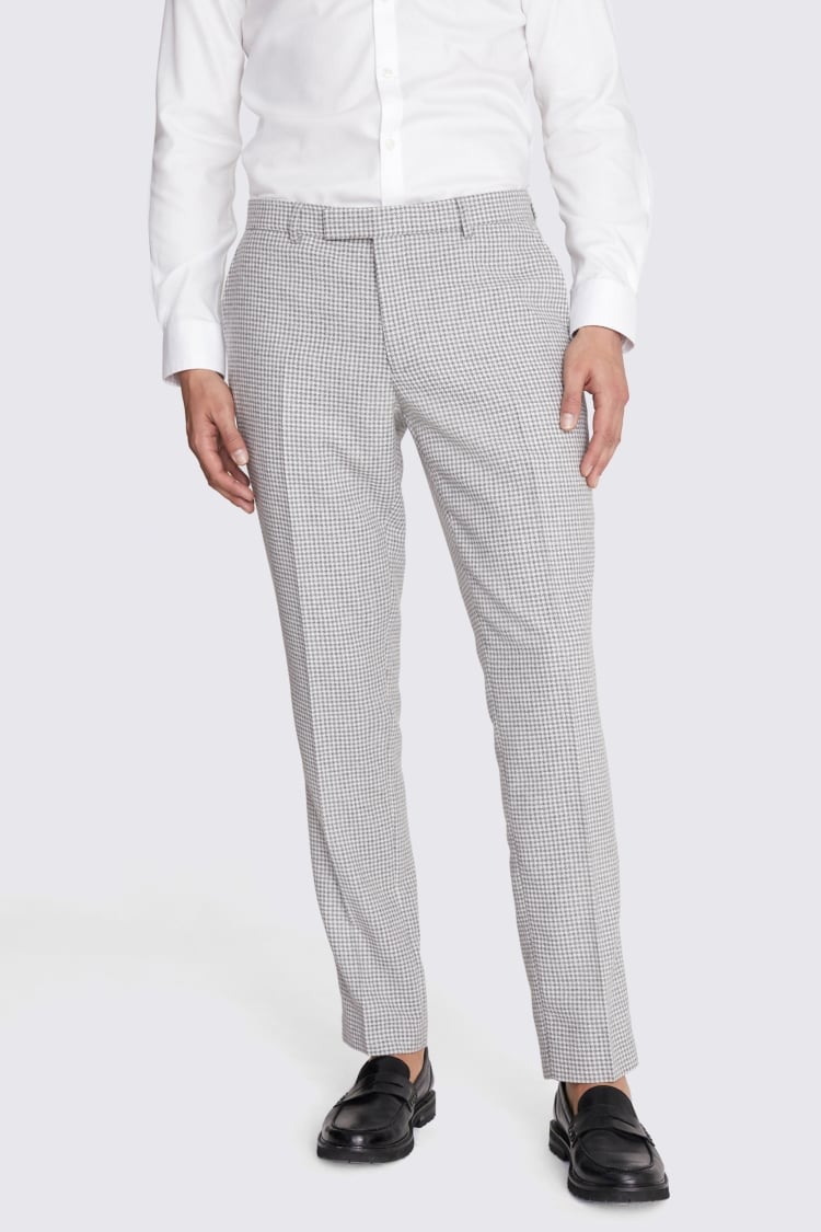 Charcoal Houndstooth Trousers Buy Online at Moss