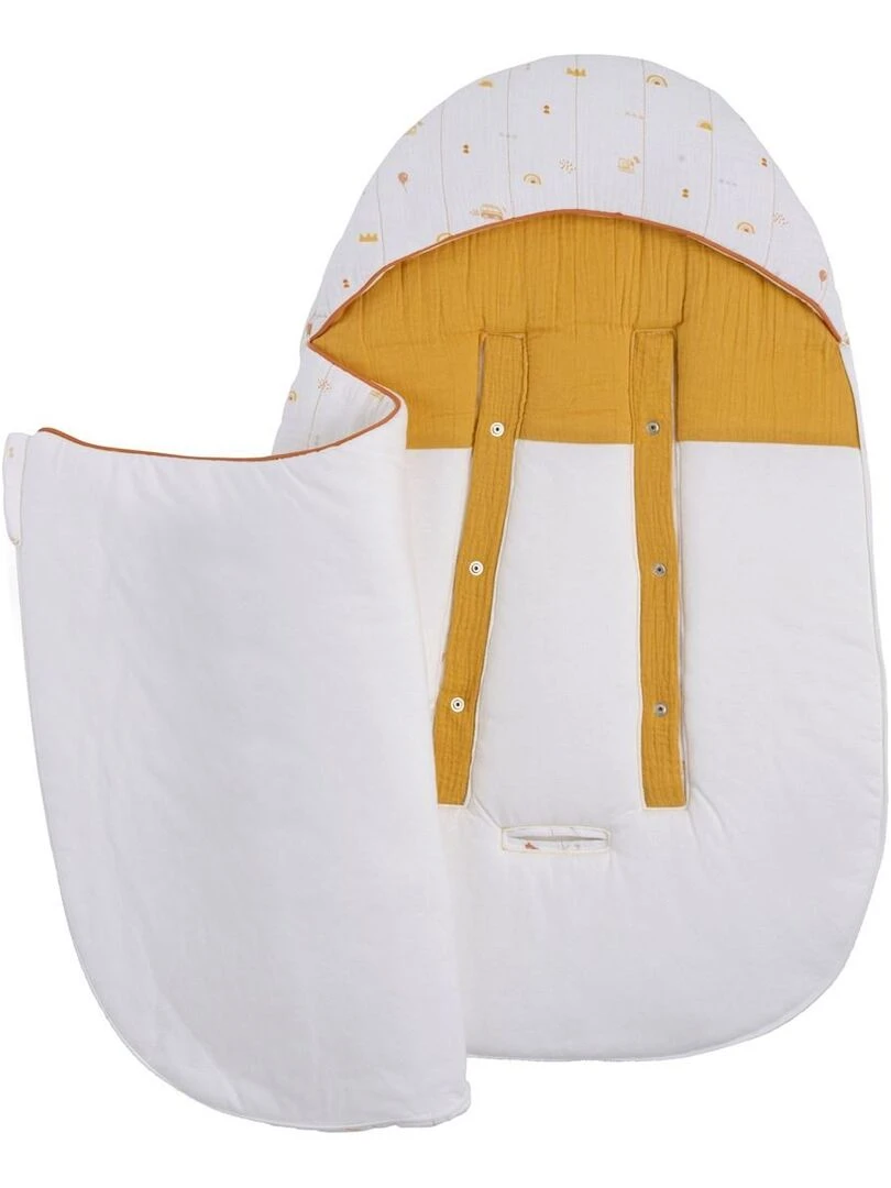 Nid d'ange 5 attaches 0 3 mois blanc   SAUTHON   Blanc