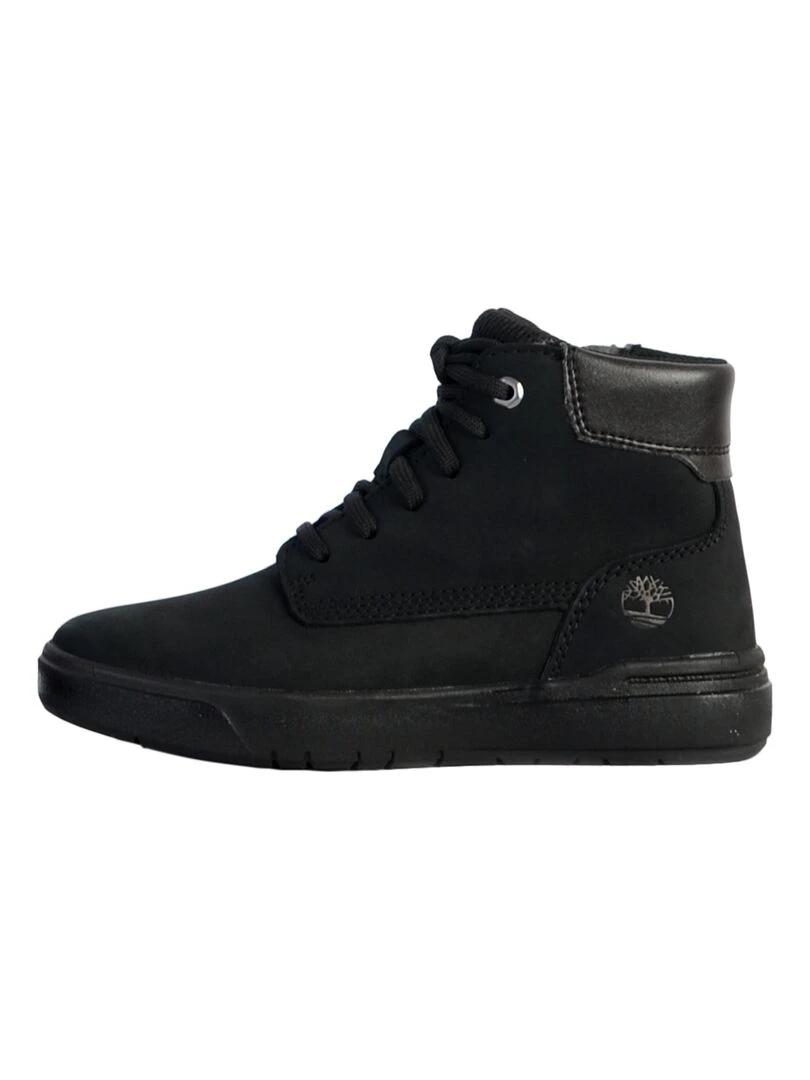 Basket Montante Cuir Junior Timberland Seneca Bay 6 In Side Zip Noir