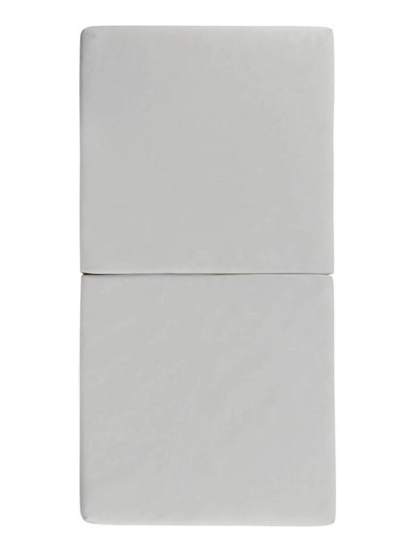 Matelas Bébé Pliant 2 Parties   60 cm x 120 cm x 4 cm   gris clair