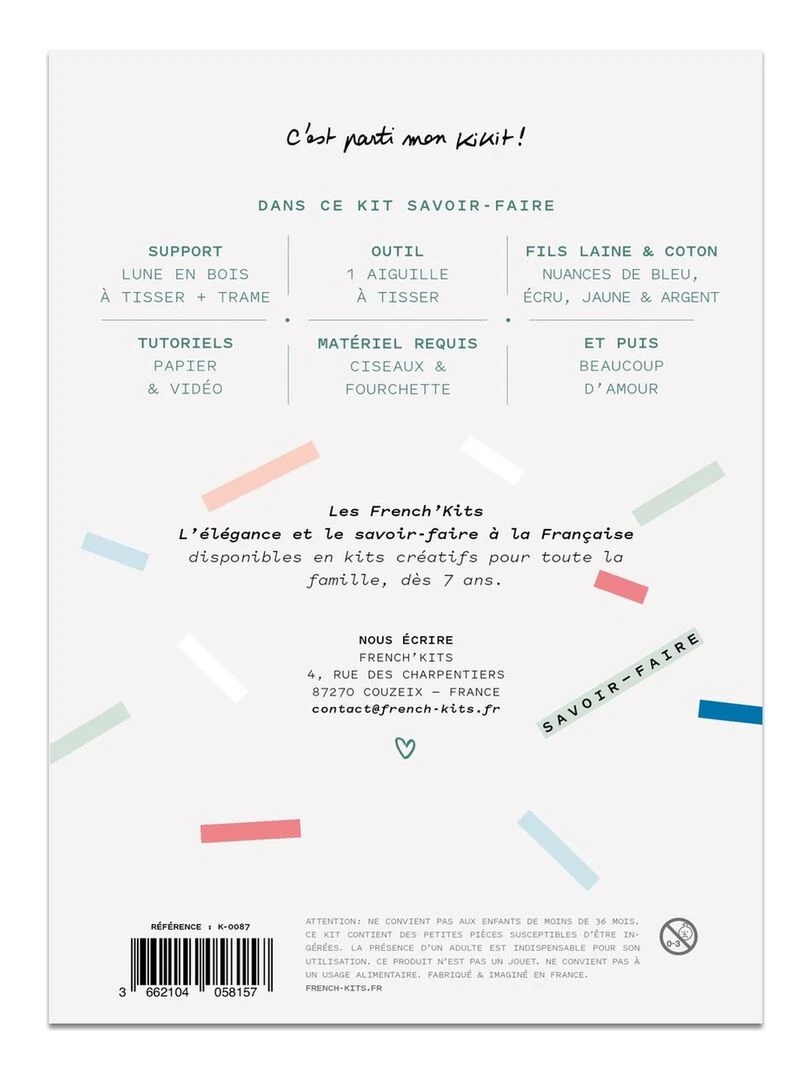 Coffret DIY   Lune bleue romantique à tisser   N/A