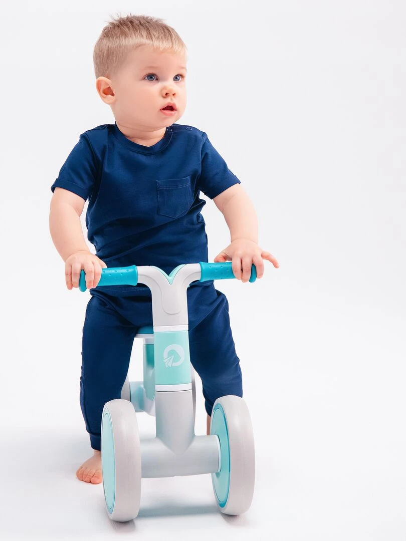 LIONELO Villy Vélo enfant 4 Roues Amorti à l'Avant Siège Ergonomique Bleu turquoise