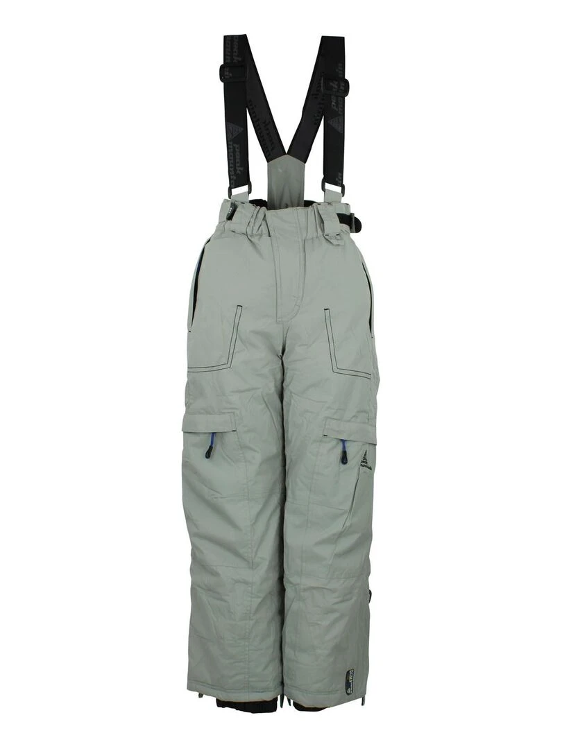 Pantalon de ski garçon ECLOSS PEAK MOUNTAIN Gris