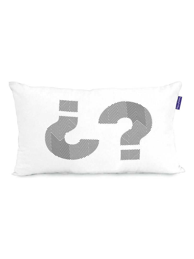 Housse de coussin Five "Happyfriday"   Blanc
